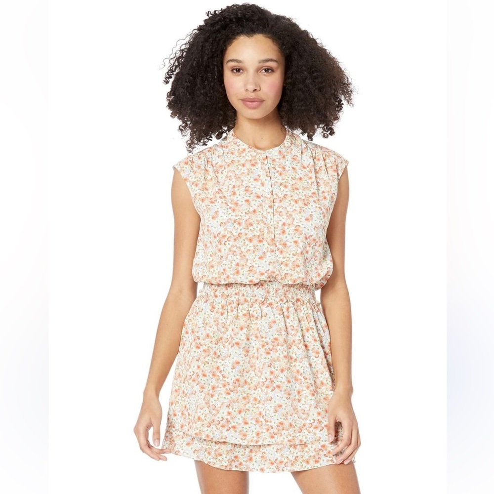 Bishop + Young Kelley Dress Smocked Waist Ditzy Floral XS